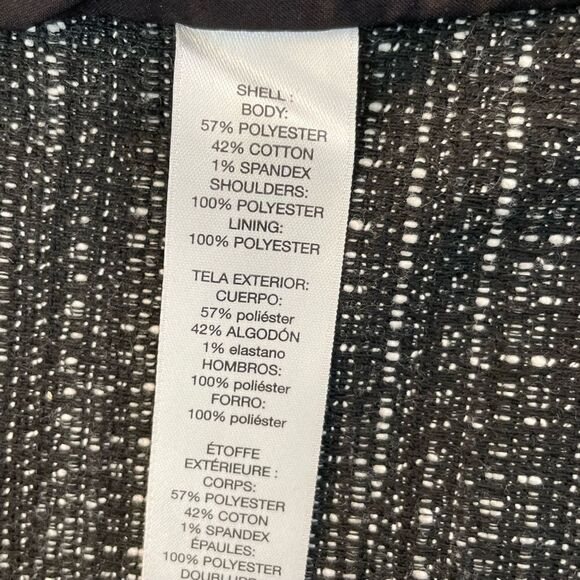 Chico’s Tweed Fringe Jacket US size Medium Chico’s 1 - Picture 4 of 7